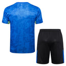 Barcelona Training Set Short Sleeve Shirt + Shorts 24/25 - Men's Nike - Blue