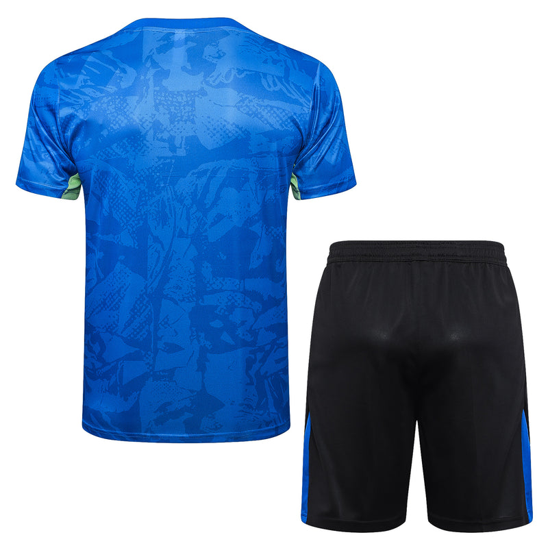 Conjunto Barcelona Treino Camisa manga curta + short 24/25 - Masculino Nike - Azul