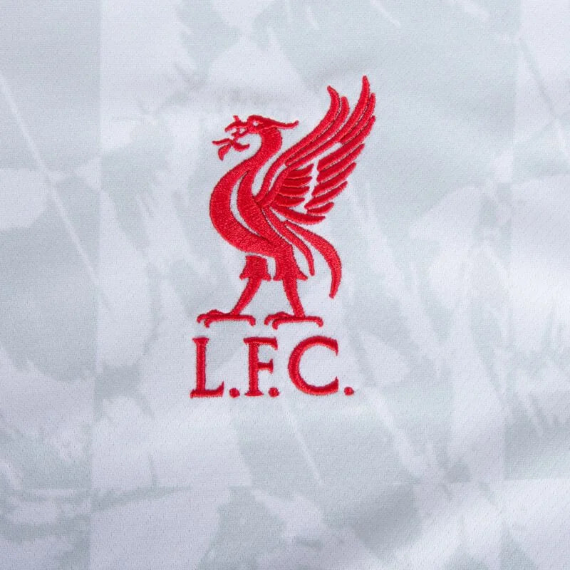 Camisa Liverpool III 24/25 - Torcedor Nike Masculina - Branca com detalhes em vermelho e cinza