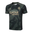 Conjunto Paris Saint-Germain Treino Camisa manga curta + short 24/25 - Masculino Jordan - verde escuro