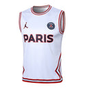 Paris Saint-Germain Training Set Tank Top Shirt + Shorts 23/24 - Men's Jordan - White and Blue