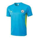 Conjunto Manchester City Treino Camisa manga curta + short 24/25 - Masculino Puma - Azul Agua