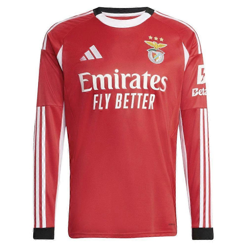 Camisa Benfica I 25/26 manga longa - Torcedor Adidas Masculina - Vermelha