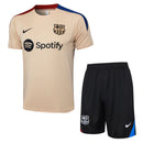 Barcelona Training Set Short Sleeve Shirt + Shorts 24/25 - Men's Nike - Yellow