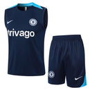 Conjunto Chelsea Treino Camisa Regata + short 24/25 - Masculino Nike - Azul
