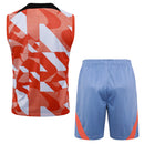 Conjunto Inter de Milão Treino Camisa Regata + short 24/25 - Masculino Nike - Laranja