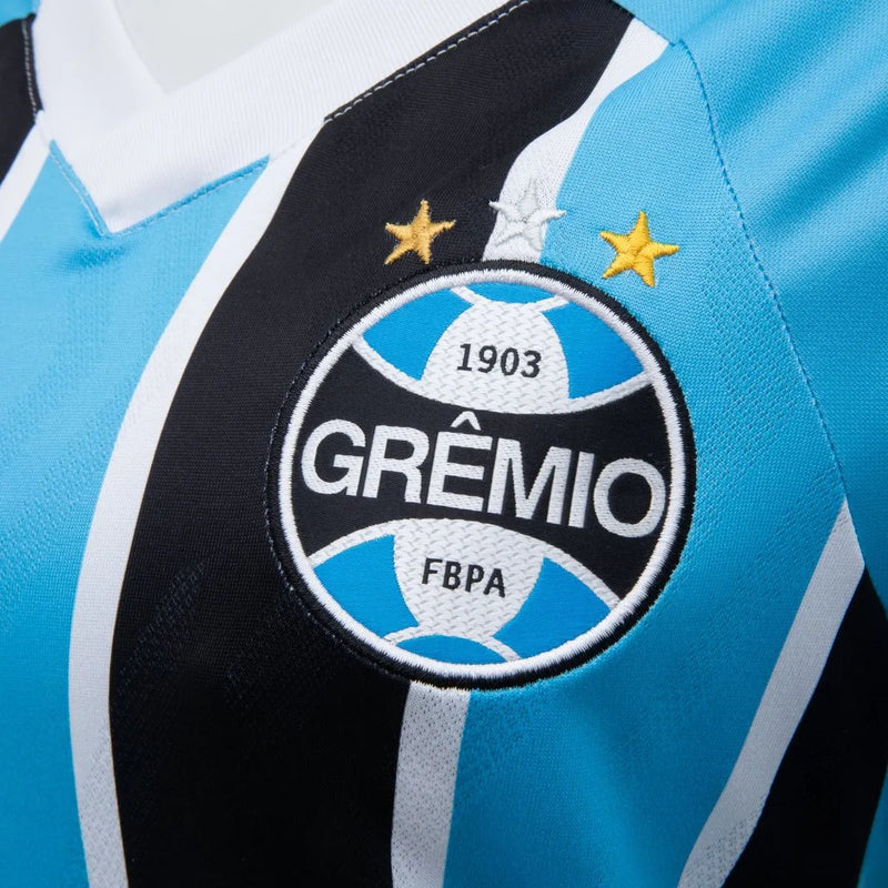Camisa Grêmio I 25/26 - Torcedor Umbro Feminina - Azul e preta