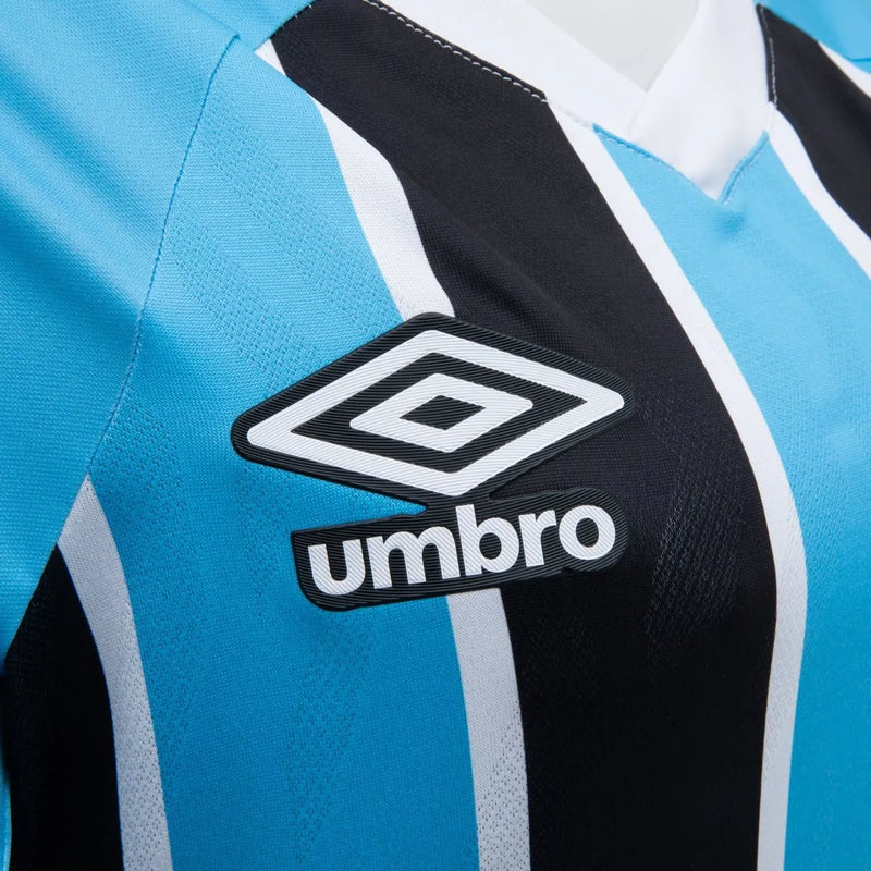 Camisa Grêmio I 25/26 - Torcedor Umbro Feminina - Azul e preta