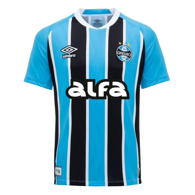 Camisa Grêmio I 24/25 - Torcedor Umbro Masculina - Azul e preta