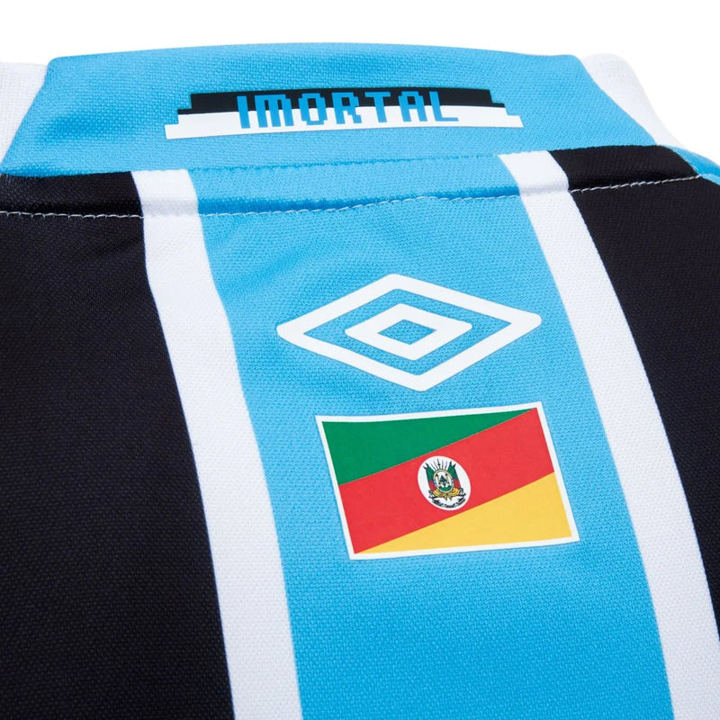 Camisa Grêmio I 24/25 - Torcedor Umbro Masculina - Azul e preta