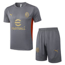 Conjunto Milan Treino Camisa manga curta + short 24/25 - Masculino Puma - Cinza