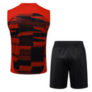 Conjunto Milan Treino Camisa Regata + short 24/25 - Masculino Puma - vermelho e preto