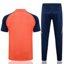 Conjunto Manchester United Treino 24/25 - Masculino Adidas - Laranja