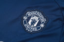 Conjunto Manchester United Treino Camisa manga curta + short 24/25 - Masculino Adidas - Azul Royal