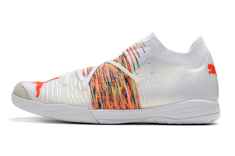 Chuteiras de futebol PUMA FUTURE Z IC - Branca/Laranja