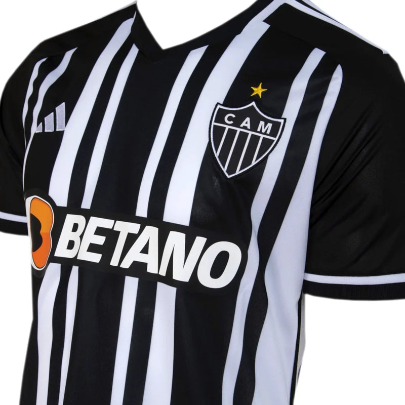 Atlético Mineiro 23/24 Shirt - Adidas Men's Fan - Black and White
