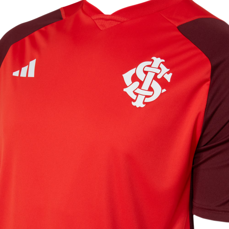 Camisa Internacional Treino 24/25 - Torcedor Adidas Masculina - Vermelha e vinho