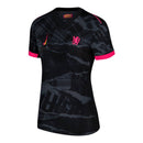 Camisa Chelsea III 24/25 - Torcedor Nike Feminina - Preta com detalhes em rosa e amarelo