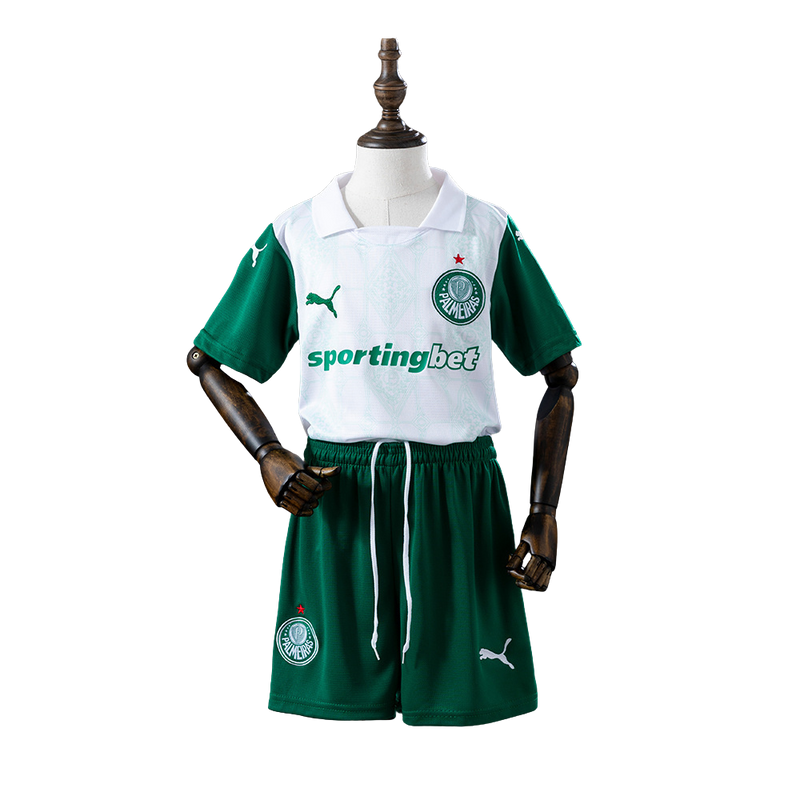 Kit Infantil Palmeiras II 25/26 - Puma - Branco e verde