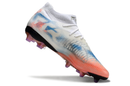 Chuteira de Campo Puma Future 8 Ultimate FG - Branco/Azul/Laranja