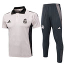 Conjunto Real Madrid Treino 24/25 - Masculino adidas - rosa claro