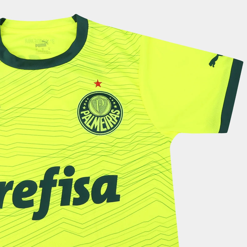 Camisa Palmeiras IIl 23/24 Puma Torcedor Masculino - Verde Limão