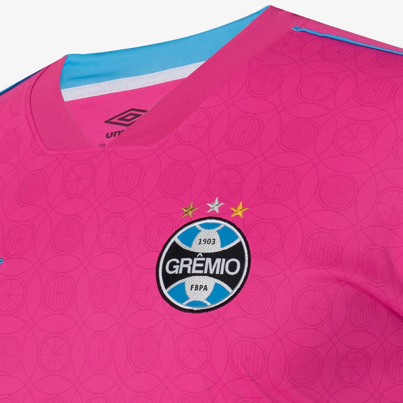 Camisa Grêmio Edição especial Outubro rosa 23/24 - Torcedor Umbro Masculina - Rosa