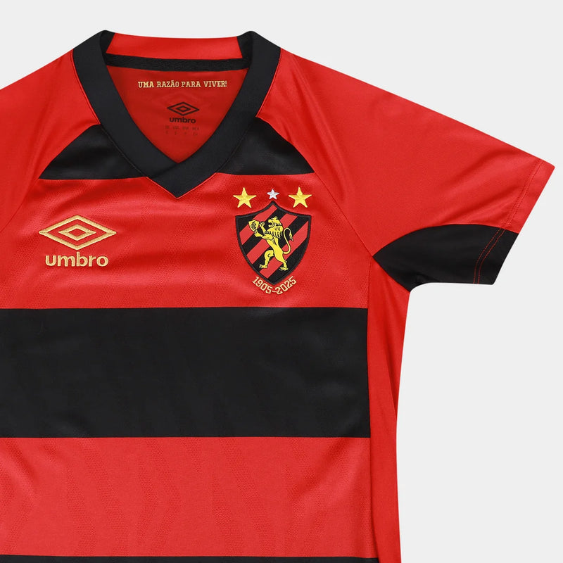 Camisa Sport Recife lI 25/26 - Torcedor Umbro Feminina - vermelho e preto
