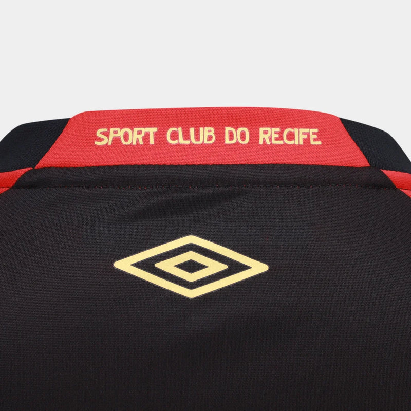 Camisa Sport Recife 25/26 Torcedor Masculina - Preta e vermelho