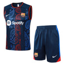 Barcelona Training Set Tank Top Shirt + Shorts 24/25 - Men's Nike - Royal Blue