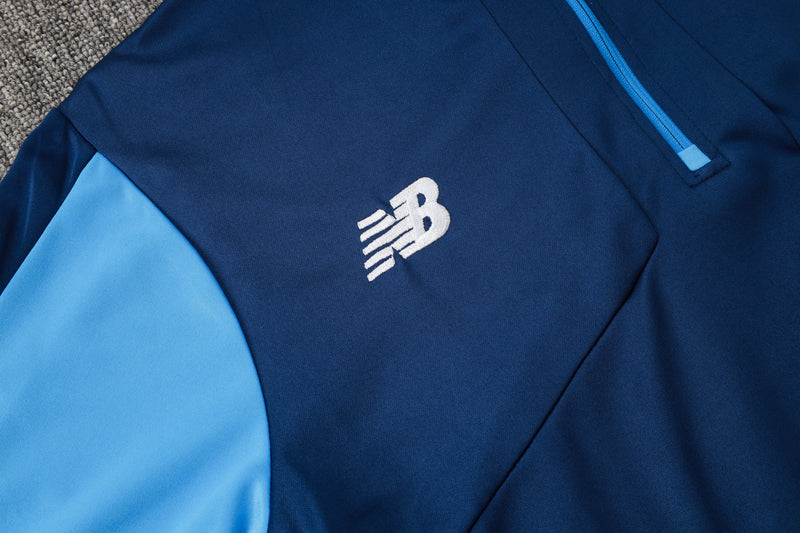 New Balance Men's Porto 24/25 Set - Blue with white details