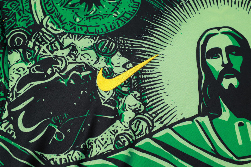 Conjunto do Brasil manga curta + short 24/25 Ediçao Especial - Masculino Nike - Verde