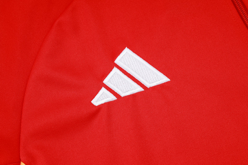 Conjunto Bayern München Treino 24/25 - Masculino adidas - Vermelho