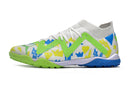 Chuteiras de futebol Puma Future X Powercat Tokyo Match TF - Branco/Verde/Azul