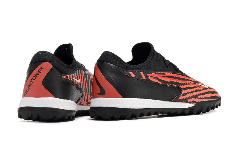 Chuteira de Campo Nike React Phantom GX Pro TF - Preto/Laranja