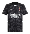 Camisa AC Milan Goleiro 24/25 - Torcedor Puma Masculina - Preta com detalhes em cinza