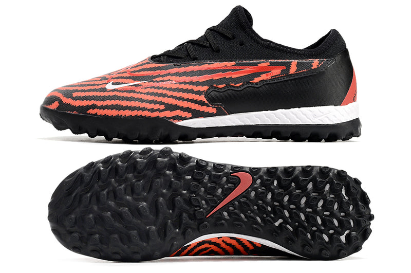 Chuteira de Campo Nike React Phantom GX Pro TF - Preto/Laranja