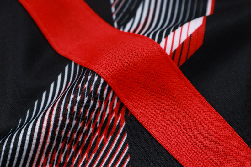 Conjunto São Paulo 24/25 - Masculino New Balance - Preto com detalhe vermelho