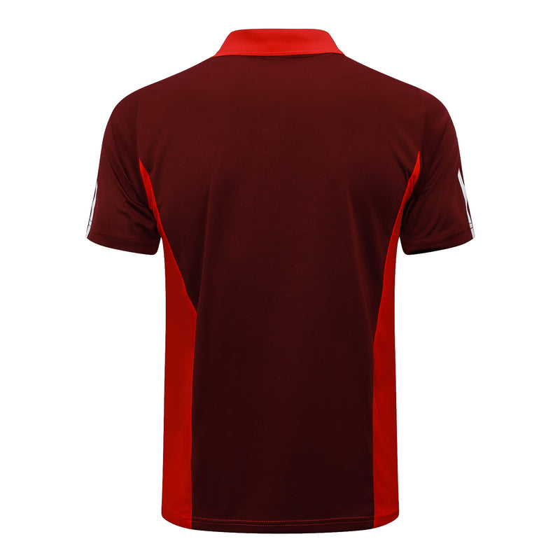 Conjunto Internacional Polo 24/25 - Masculino Adidas - Vemelho e vinho