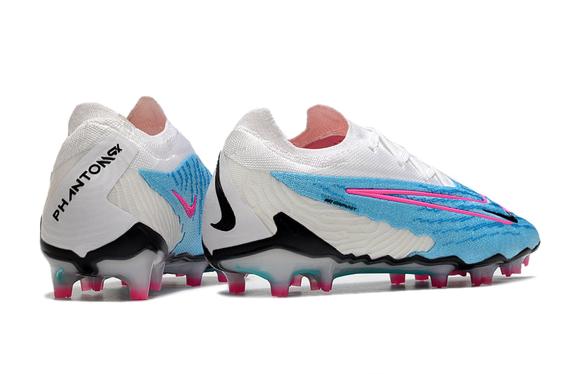 Chuteira de Campo NIKE PHANTOM GX ELITE FG - Branco/Azul
