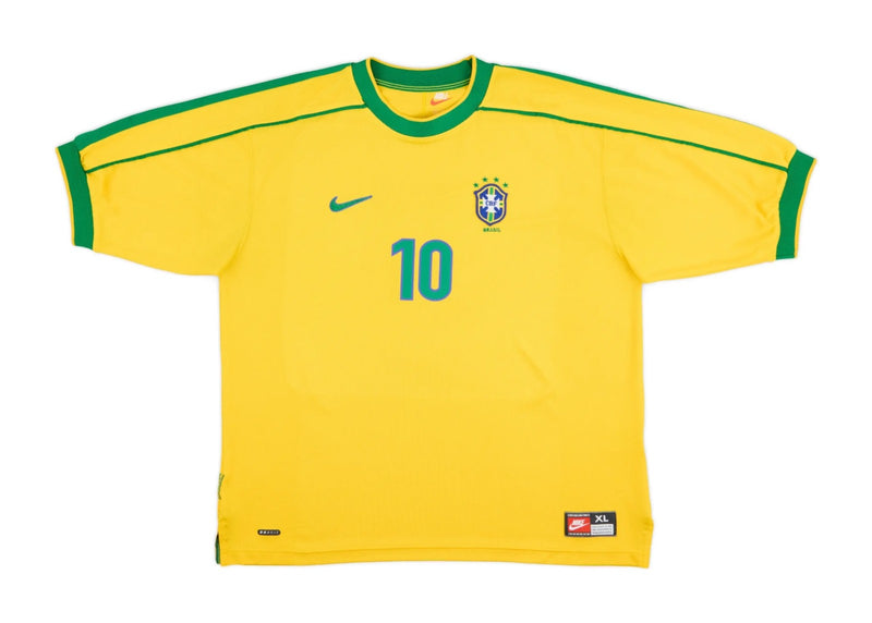 Camisa Retrô 1998 Seleção Brasileira I Nike Masculina - Amarela