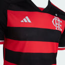 Camisa Flamengo I 24/25 - Torcedor Adidas Masculina - Preta e vermelha