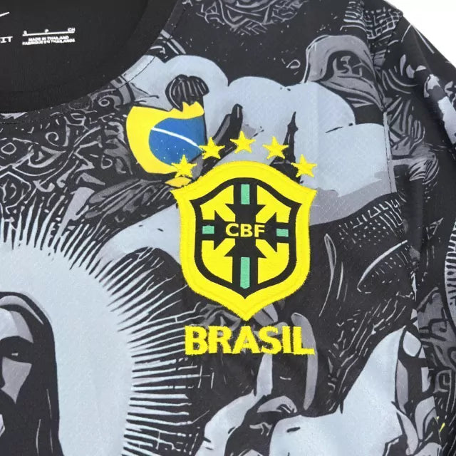 Camisa Seleção Brasileira Cristo Redentor Edição Especial Preta - Nike