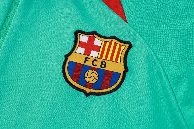 Conjunto Barcelona Treino 24/25 - Masculino Nike - Verde Claro
