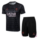Conjunto Paris Saint-Germain Treino Camisa manga curta + short 24/25 - Masculino Jordan - Preto