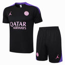 Conjunto Paris Saint-Germain Treino Camisa manga curta + short 24/25 - Masculino Jordan - Preto