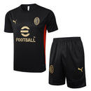Conjunto Milan Treino Camisa manga curta + short 24/25 - Masculino Nike - Preto