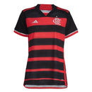 Camisa Flamengo I 24/25 - Torcedor Adidas Feminina - Vermelha e preta