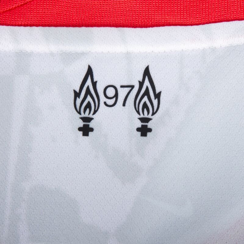 Camisa Liverpool III 24/25 - Torcedor Nike Masculina - Branca com detalhes em vermelho e cinza