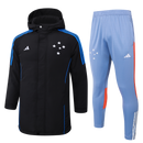 Cruzeiro cotton jacket + Adidas 24/25 pants - White - Black - Blue
